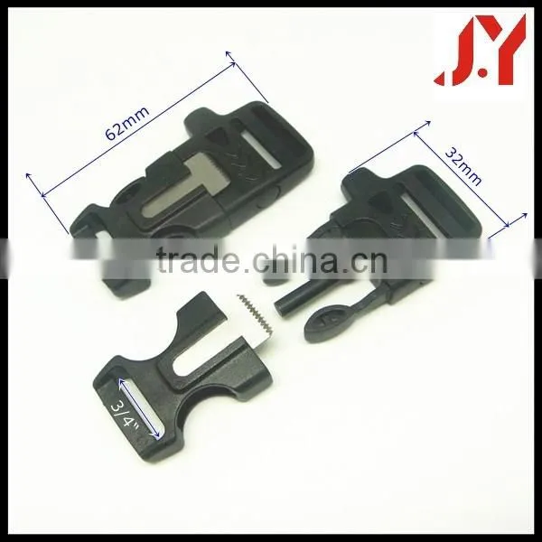 Dongguan JinYu wholesale survival buckle with firestarter