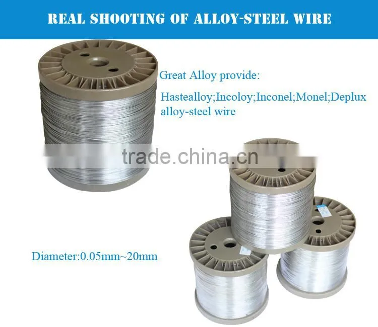 Hastelloy Inconel Incoloy Monel Deplux alloy-steel 100m 8mm wire price