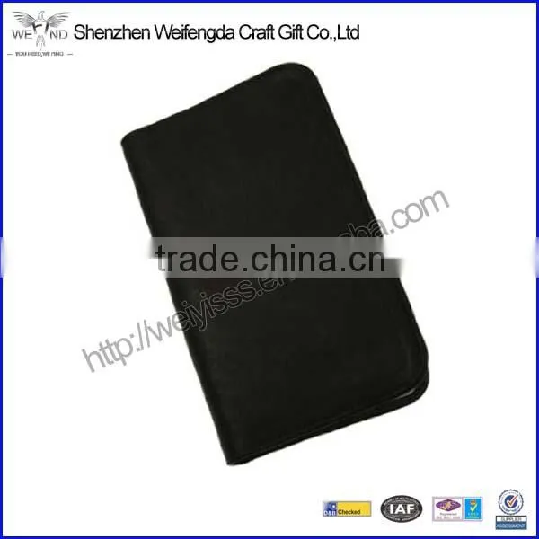 2016 New Arrival Fashion Handmade Mini Business Leather Notepad Holder