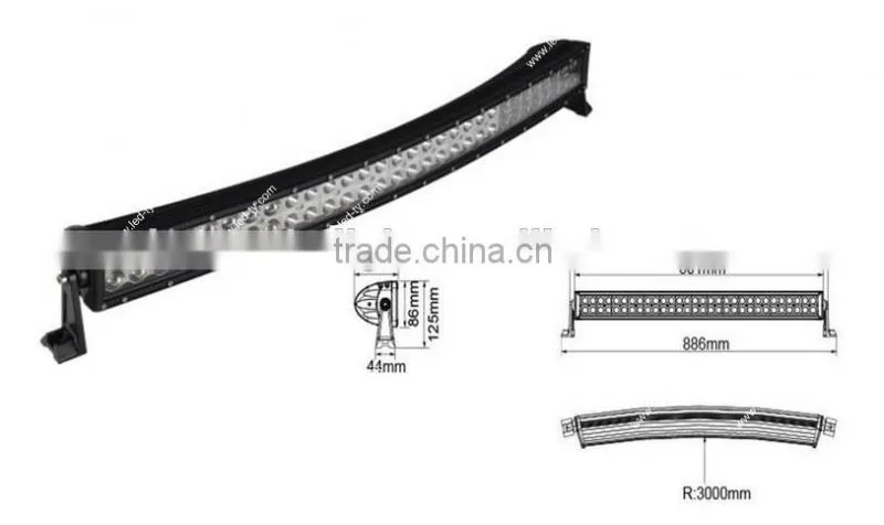 30 inch 180W 4x4 Cree LED Car Light, Curved LED Light Bar Off Road,auto LED Light Arch Bent
