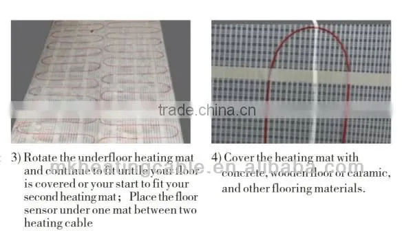 Warming system floor heating mesh electric underfloor heating mat heating the floor