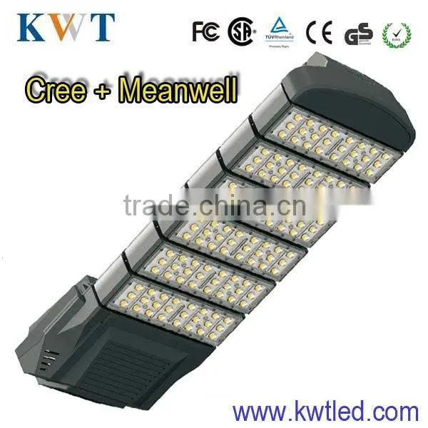 cob led street light with cree chip+MW driver 3 years guarranty road lamp