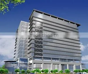 Panel curtain wall (aluminium and glass)