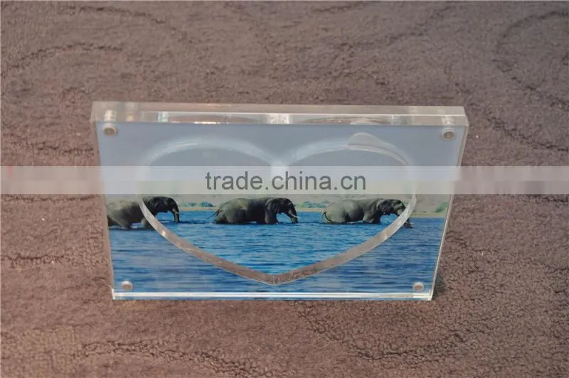 Heart Acrylic Photo Frame with Hardware