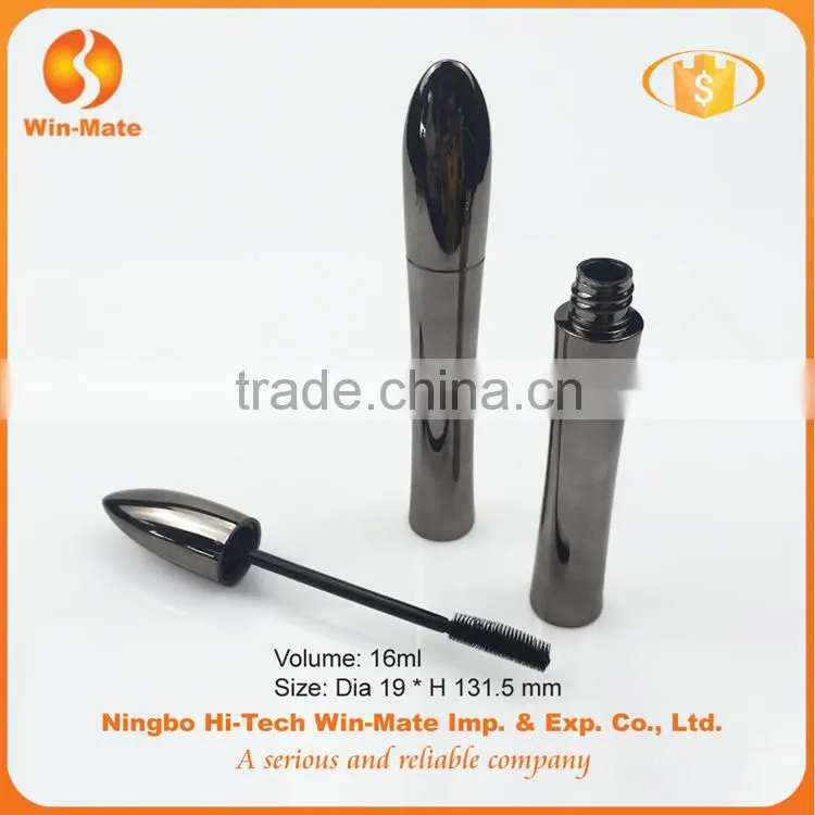 novelty design electroplate high quality plastic packaging mascara container