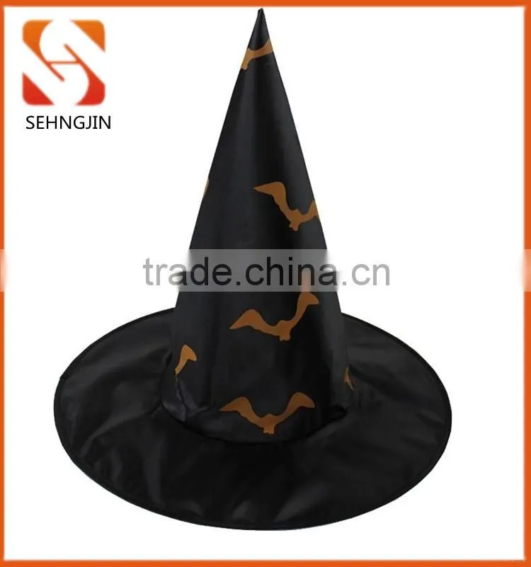 SJ-L6030 Halloween Bat print witch hat