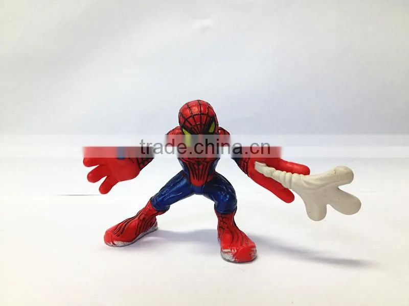 Mini Children Outdoor Amusement Equipment Spider Man Plastic Figurine
