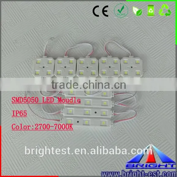 Stainless waterproof 4 SMD5050 led module with lens 130,Five years Manufactory.