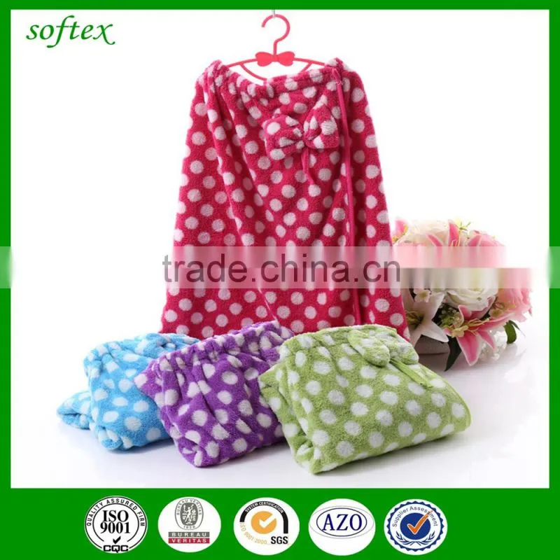 sexy MAGIC TOWEL LADYWOMEN CORAL FLEECE SOFT MAGIC BATHROBE DRESS Bath Towel Dress