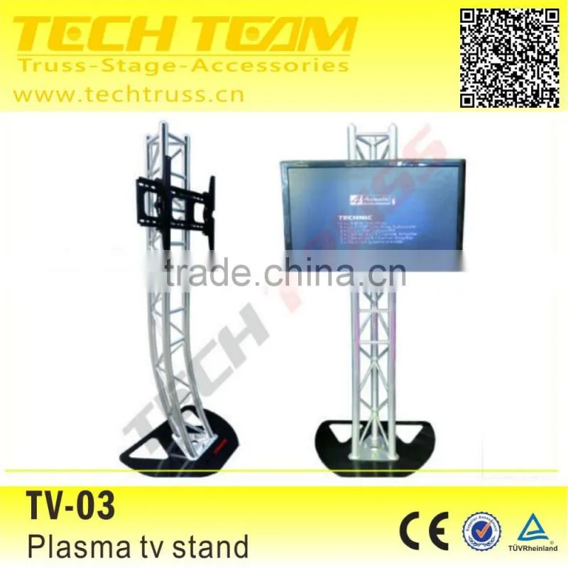 Aluminum portable TV display bracket lectern stand