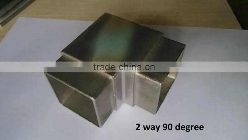 304 316 stainless steel round steel tube connectors