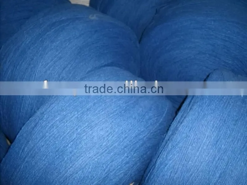 CY004B blue spun cottton mop yarn