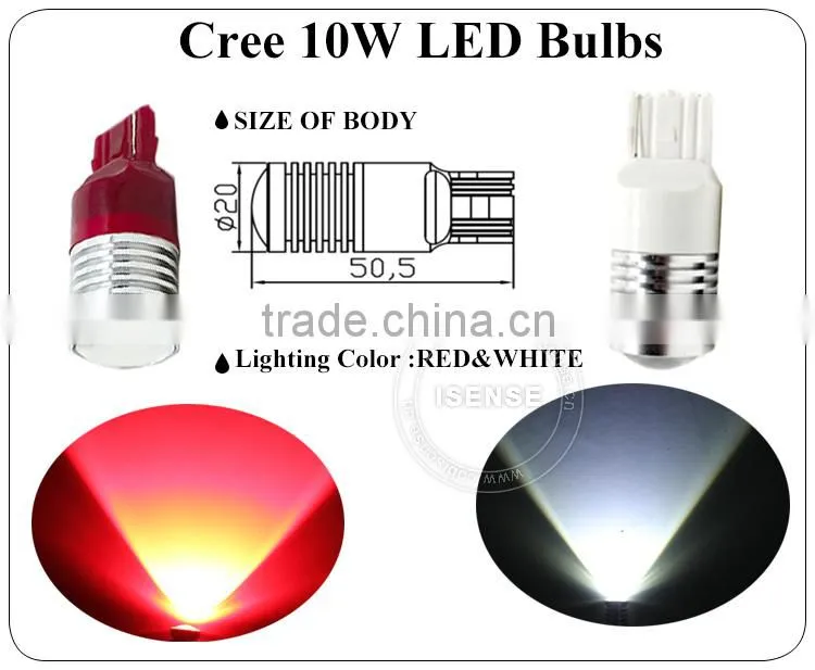 7440 car light auto mini bulbs with 10w crees chips USA import or taiwan chips