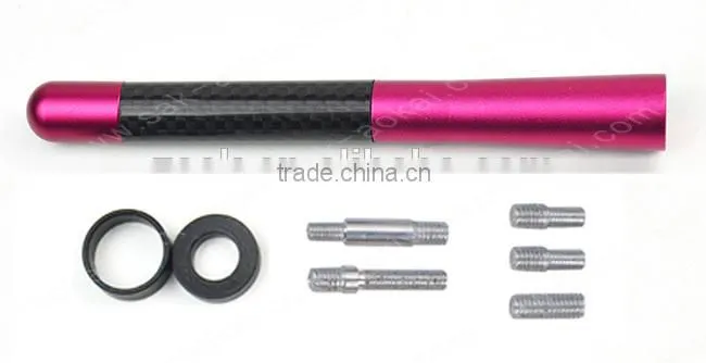 Universal car alumium alloy & carbon fiber car aerial radio antenna