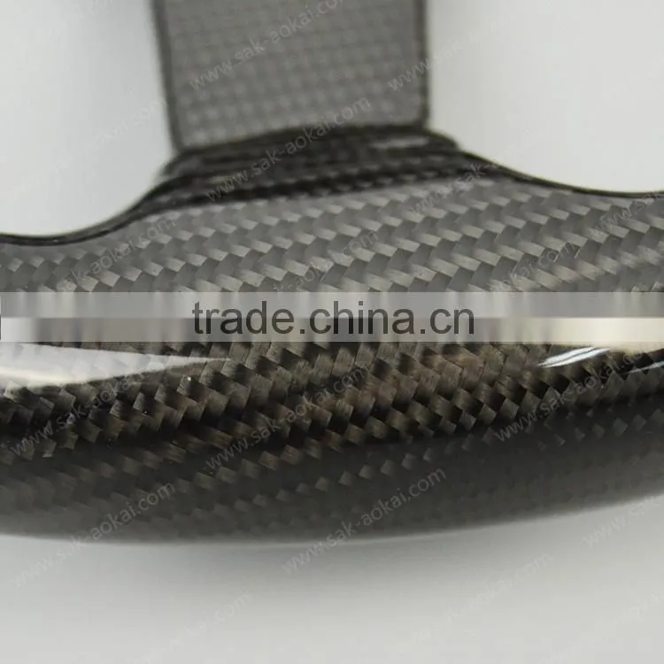 3K Twill Glossy Carbon Fiber Car Steering Wheel