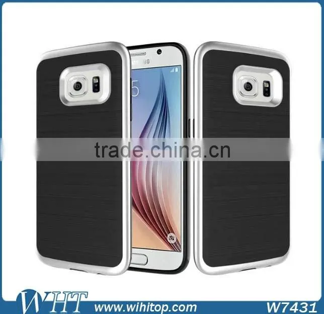 Hybrid TPU PC Brushed Slim Armor for Samsung Galaxy S7 S7 Edge Phone Case