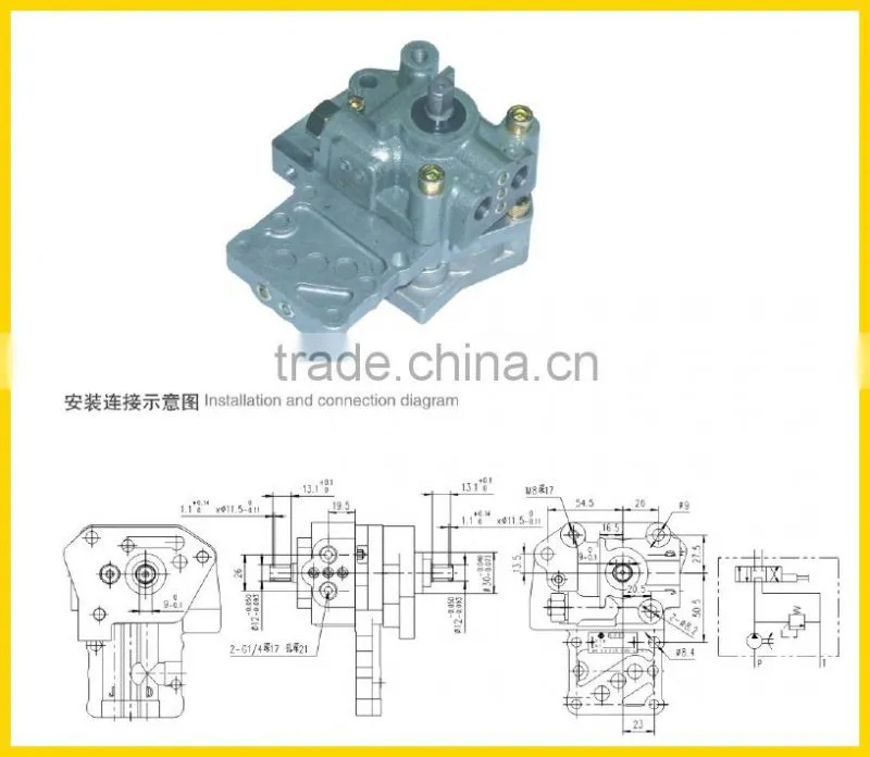 Valve-pump agricultural machinery parts hydraulic manual valve