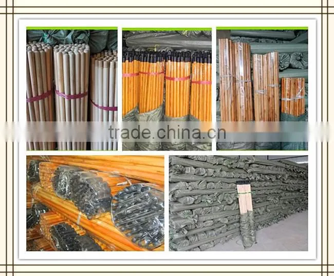 paint covered metal mop handle