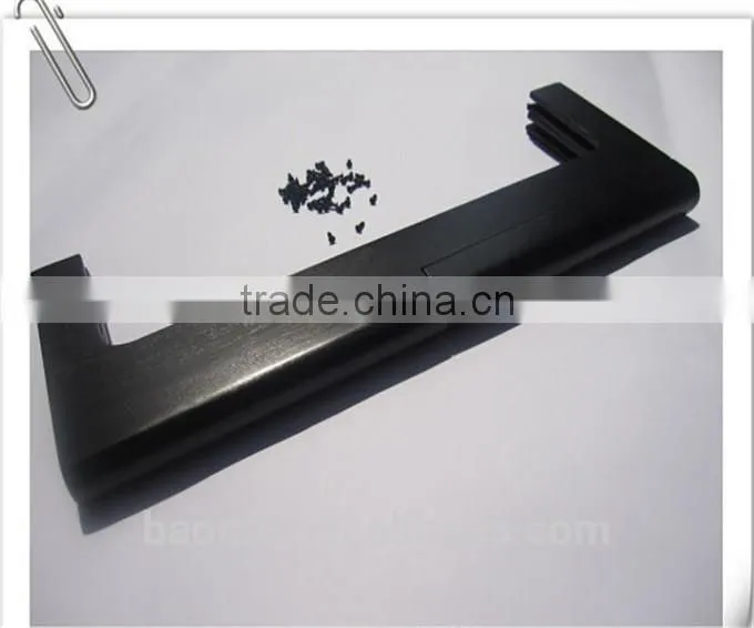 Customized Vintage Black Wood Purse Handle With Frame Bag Parts