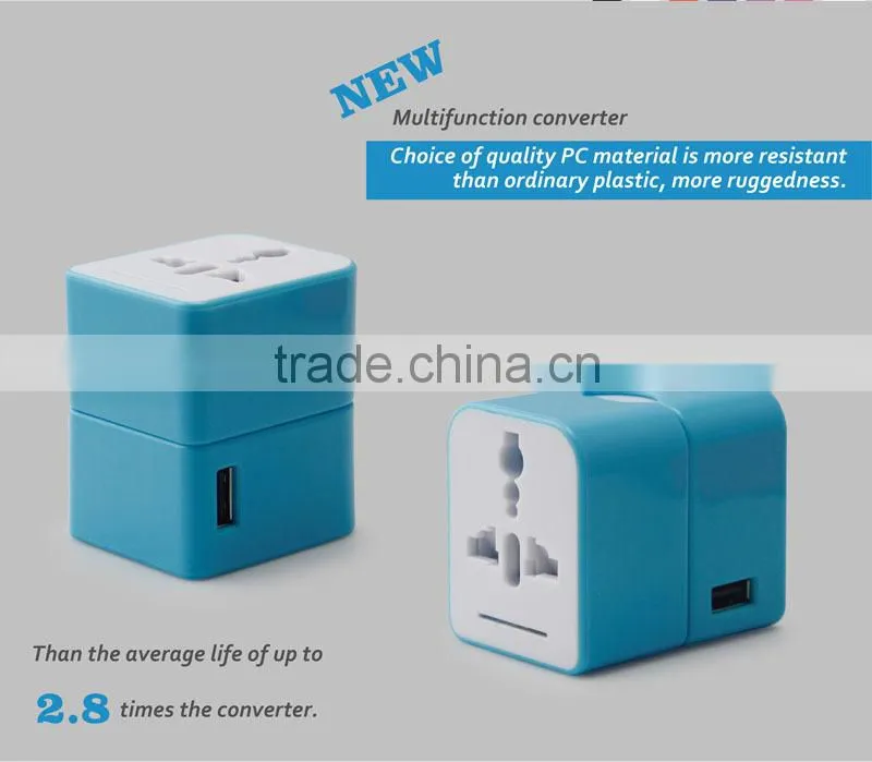 Universal Travel Adapter with USB Port Charger