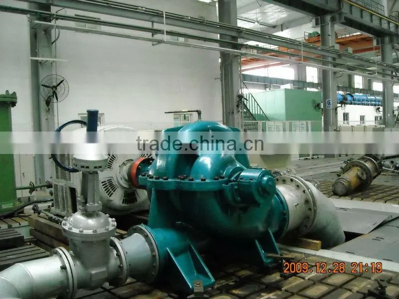 Horizontal high flow axially split water resources Austenitic stainless steel pump