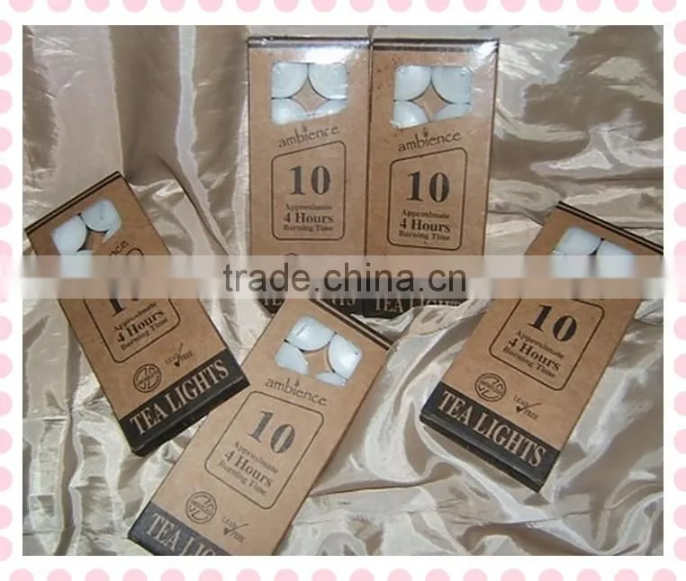 White Tea Light candle & paraffin wax candle