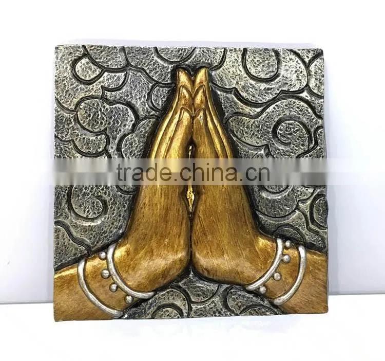 High quality handmade resin buddhist 3d buddha wall art