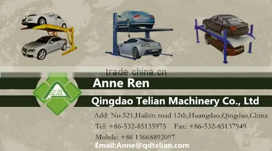 two post car parking lift equipment for home garages