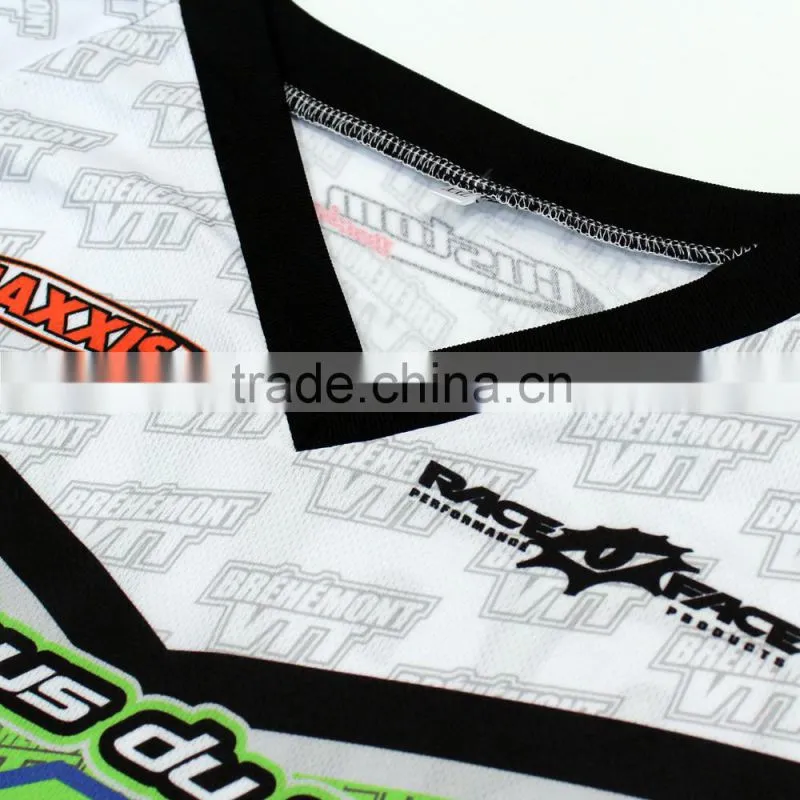 Wholesale 100%polyester Motocross Jerseys / BMX Jerseys / Custom motocross jerseys