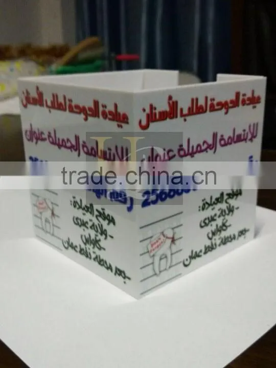 Holders Type and transparent acrylic Material acrylic memo holder