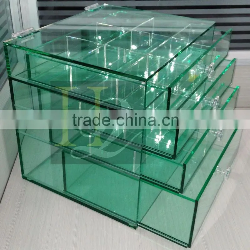 2016 New style desktop acrylic makeup organizer with 4 drawers