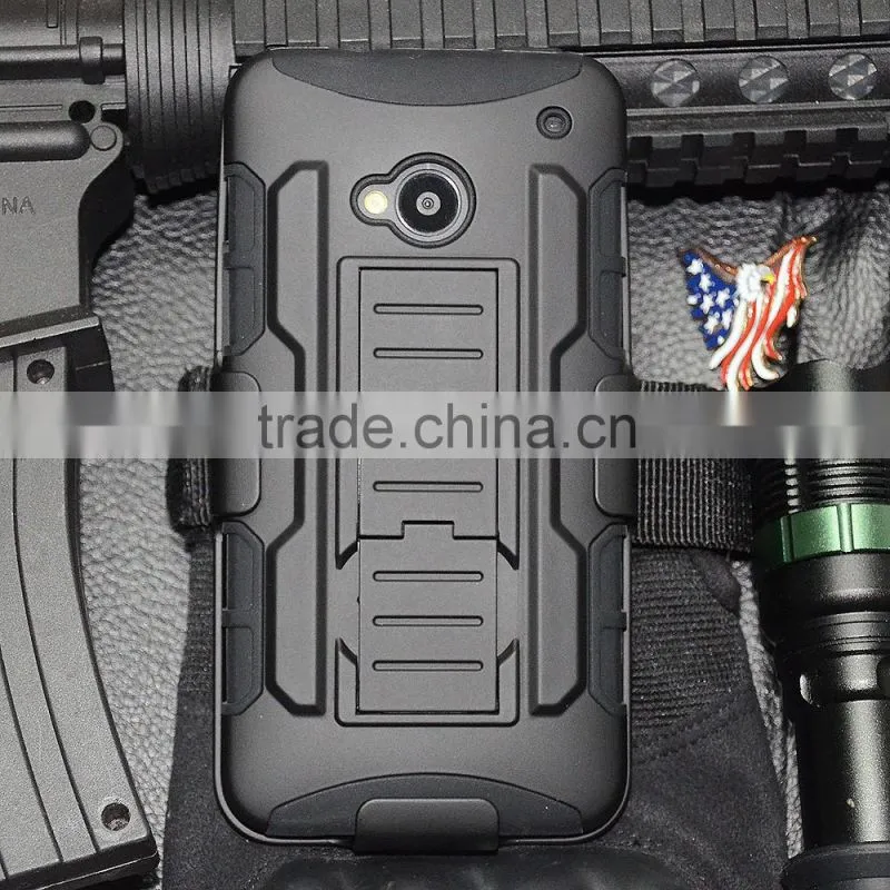 Factory directly Future Armor Impact Combo phone Case for HTC ONE M7