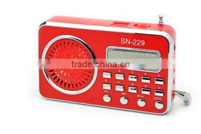 Hi-FI ultra-thin portable card speaker,repeat play,Digital audio player Robot-229
