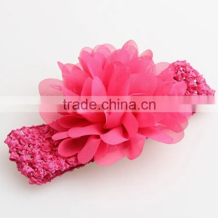 Cute baby handmade flower headband infant elastic hair band gifts accessory