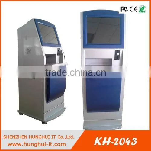 Credit Payment Kiosk with Card Reader; Cash Payment Kiosk with Bill Acceptor; Self Payment Kiosk