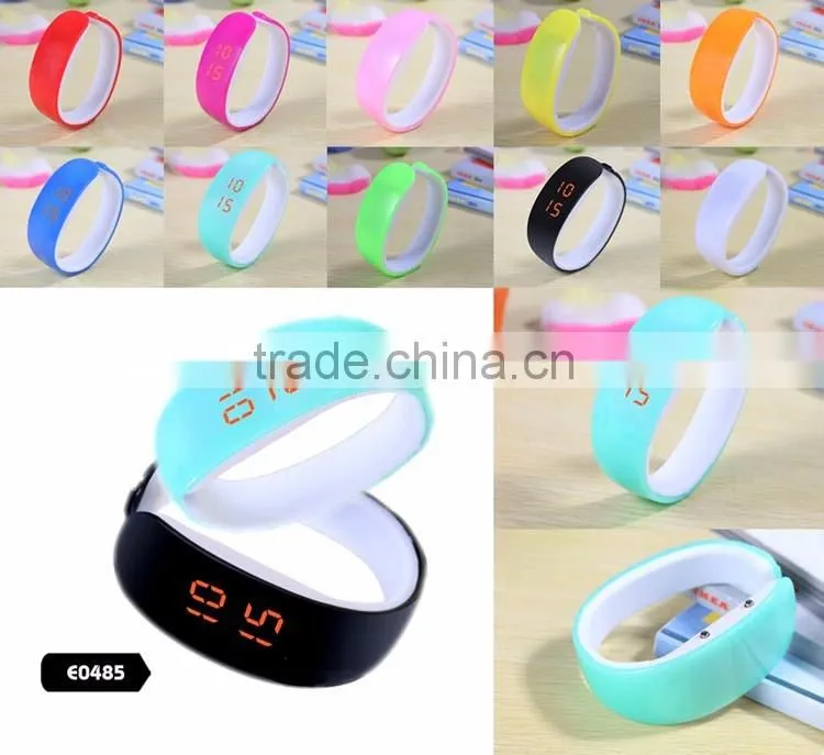 Touch Screen Digital Watches silicon watches new colors and model customized logo led watch