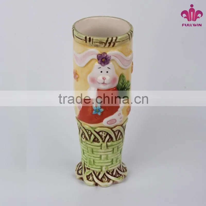 Cute ceramic vases decor in rabbit design
