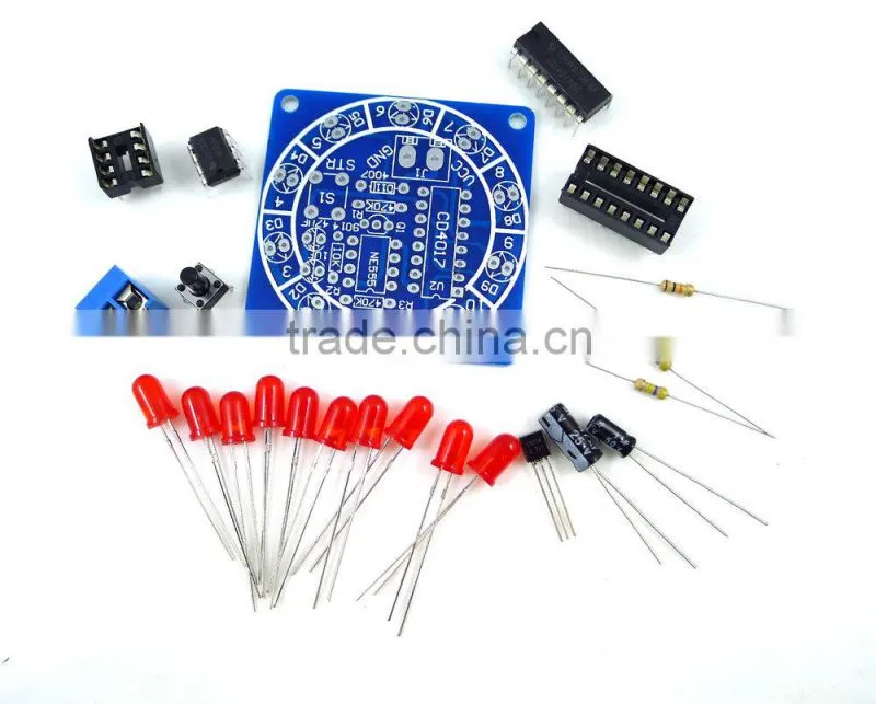 Electronic Lucky Rotary Suite DIY Kits Production Parts And Components good