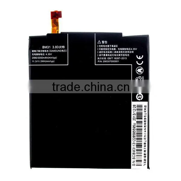 Original Battery For Xiaomi M3 3050mAh BM31accessories for xiaomi mi3