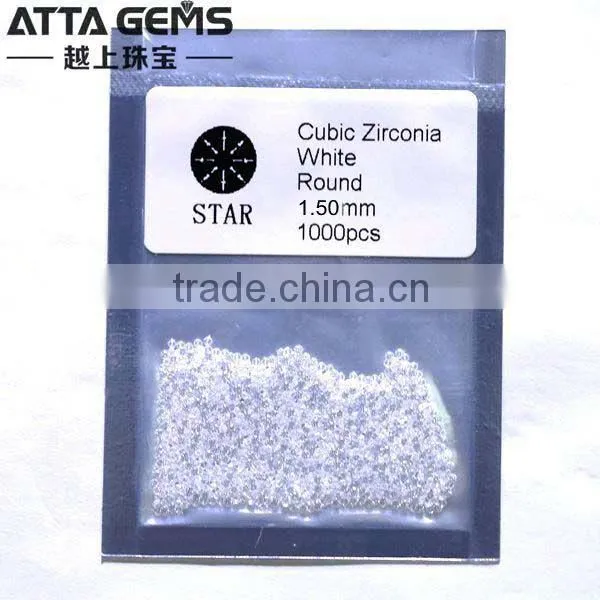 Star cut 1.5mm hearts and arrows 1mm 3mm cubic zirconia