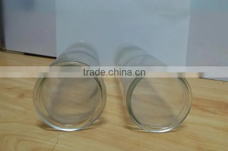 Glass candle jar