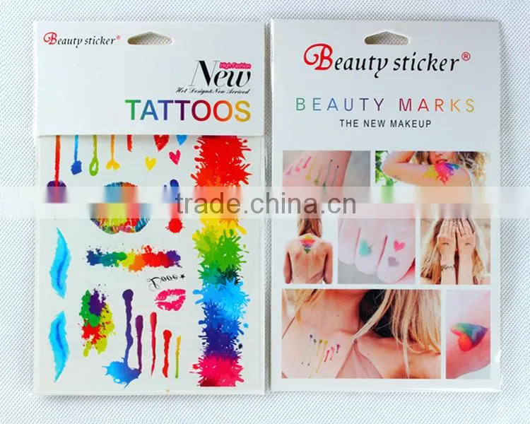 2016 World Cup Flag Football Logo Tattoo Temporary Skin Sticker
