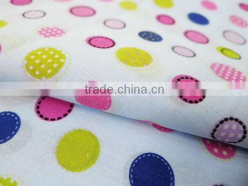 Colored dot t/c printting fabric