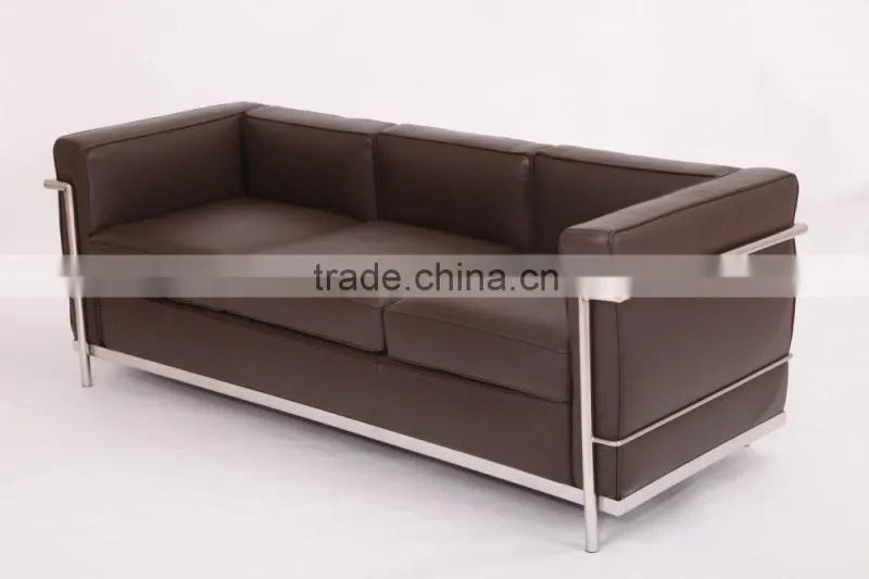 Alibaba Bauhaus furniture supplier Le Corbusier LC2 sofa replica