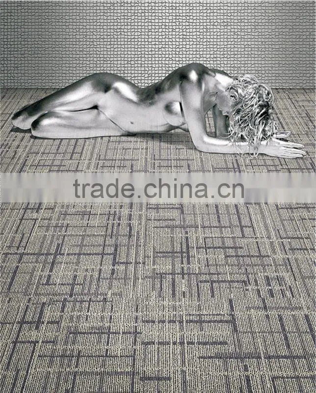 Fireproof carpet tile for office