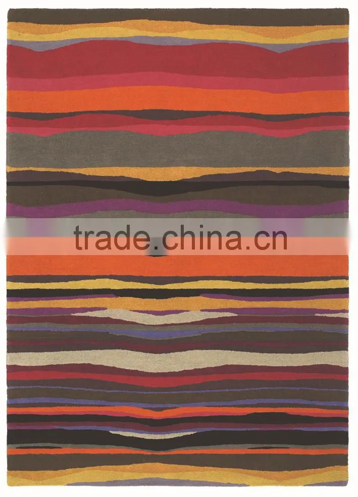 Amazing red hand tufted rug for decoration, apartment