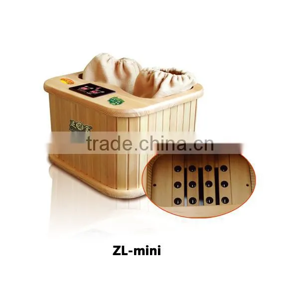 portable home wooden far infrared foot sauna health and wellness products ZL-001MINI