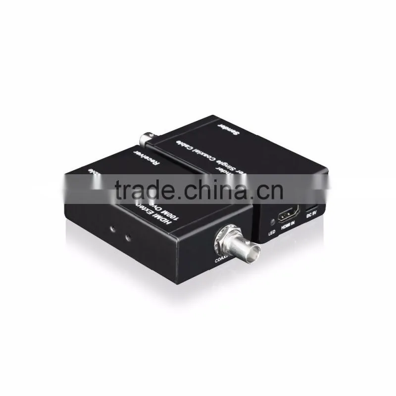 China supplier HDMI extender over single 100m 328fe coaxial cable for hot video player