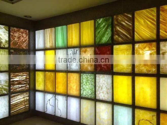 Translucent Backlit Onyx Panel for Feature Walls