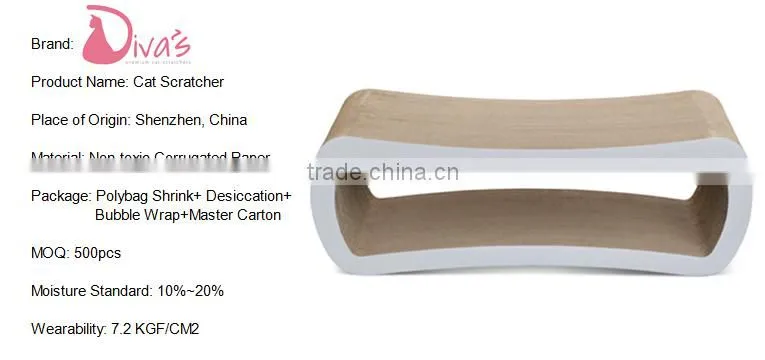 Pet Toy Corrugated Paper Bed Cardboard Cat Scratching Lounge
